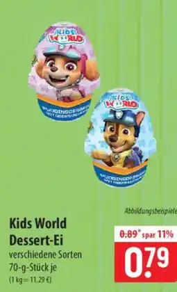 Famila Nord Ost Kids World Dessert-Ei Angebot