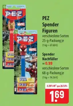 Famila Nord Ost PEZ Spender Figuren Angebot