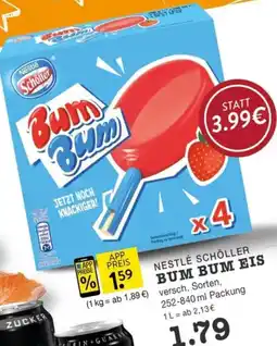 Edeka Zurheide Nestlé Schöller Bum Bum Eis Angebot