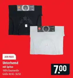 Famila Nord Ost Unterhemd mit Spitze Angebot