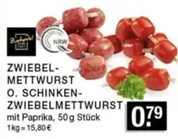 Edeka Zurheide Zwiebel-Mettwurst O. Schinken-Zwiebelmettwurst Angebot