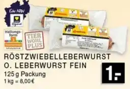 Edeka Zurheide RÖSTZWIEBELLEBERWURST O. LEBERWURST FEIN Angebot