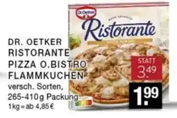 Edeka Zurheide DR. OETKER RISTORANTE PIZZA O.BISTRO FLAMMKUCHEN Angebot