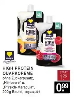Edeka Zurheide EDEKA Herzstücke HIGH PROTEIN QUARKCREME Angebot
