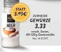 Edeka Zurheide ZURHEIDE GEWÜRZE Angebot