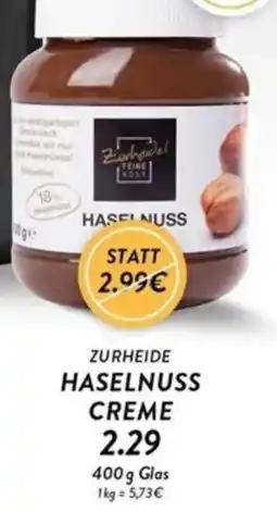 Edeka Zurheide Zurheide Haselnuss Creme Angebot