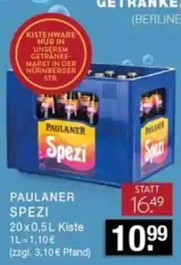 Edeka Zurheide PAULANER Spezi Angebot