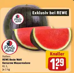 REWE REWE Beste Wahl Perla nera Kernarme Wassermelone Angebot