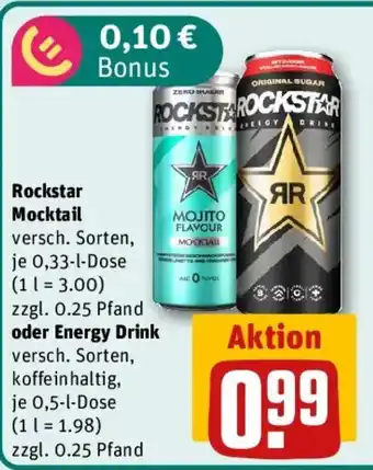 Rockstar Mocktail oder Energy Drink