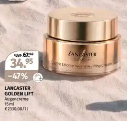 Müller LANCASTER GOLDEN LIFT Augencreme Angebot