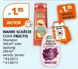 Müller Wahre Schätze oder Fructis Shampoo oder Spülung Angebot