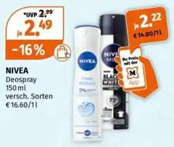 Müller NIVEA Deospray Angebot