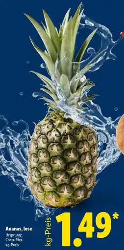 Lidl Ananas, lose Angebot