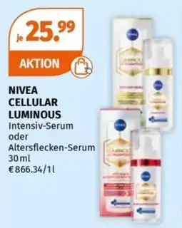 Müller NIVEA CELLULAR LUMINOUS Intensiv-Serum oder Altersflecken-Serum Angebot