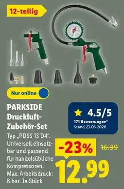 Lidl PARKSIDE Druckluft-Zubehör-Set Angebot