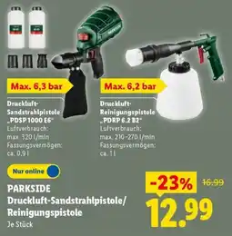 Lidl PARKSIDE Druckluft-Sandstrahlpistole/Reinigungspistole Angebot