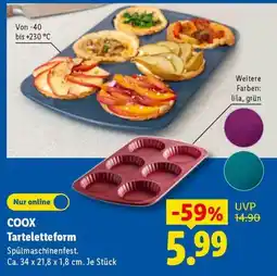 Lidl COOX Tarteletteform Angebot