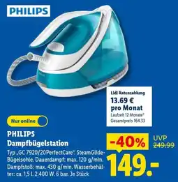 Lidl PHILIPS Dampfbügelstation Angebot
