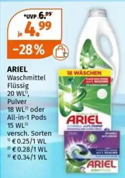 Müller ARIEL Waschmittel Angebot