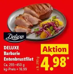 Lidl Deluxe Barbarie Entenbrustfilet Angebot
