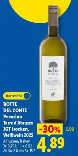 Lidl BOTTE DEL CONTI Pecorino Angebot
