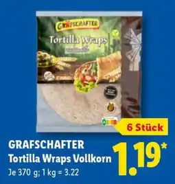 Lidl GRAFSCHAFTER Tortilla Wraps Vollkorn Angebot