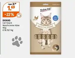 Müller DOKAS Cat Snack Naschcreme Käse Angebot