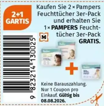 Müller Pampers Feuchttücher Angebot