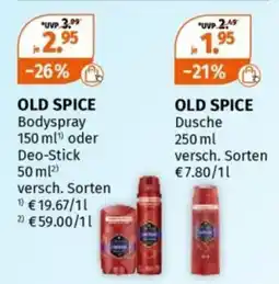 Müller OLD SPICE Bodyspray Angebot