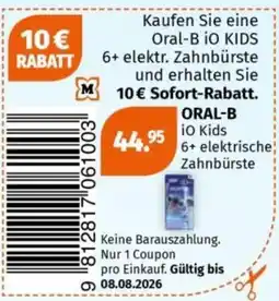 Müller Oral-B iO Kids 6+ elektrische Zahnbürste Angebot