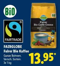 Lidl FAIRGLOBE Faire Bio Kaffee Angebot
