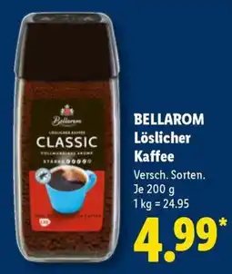 Lidl BELLAROM Löschlicher Kaffee Classic Angebot
