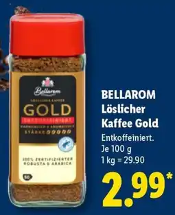Lidl BELLAROM Löslicher Kaffee Gold Angebot