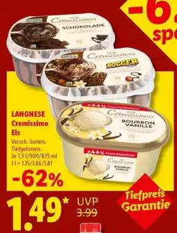 Lidl LANGNESE Cremissimo Eis Angebot