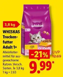 Lidl WHISKAS Trockenfutter Adult 1+ Angebot