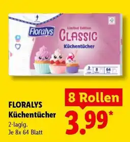 Lidl Floralys Küchentücher Classic Angebot