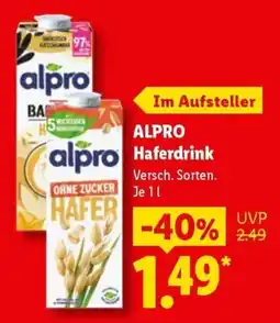 Lidl ALPRO Haferdrink Angebot