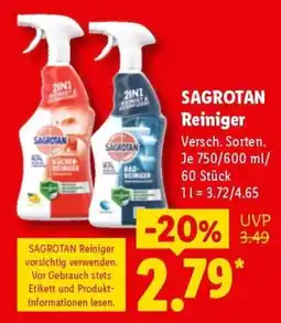 Lidl SAGROTAN Reiniger Angebot