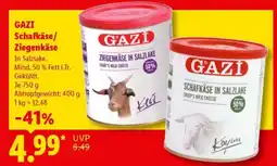 Lidl GAZI Schafkäse/Ziegenkäse Angebot