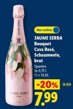 Lidl JAUME SERRA Bouquet Cava Rosé Angebot