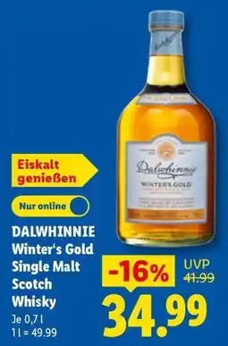 Lidl DALWHINNIE Winter's Gold Single Malt Scotch Whisky Angebot