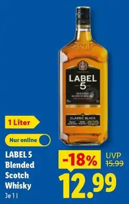 Lidl LABEL 5 Blended Scotch Whisky Angebot
