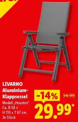 Lidl LIVARNO Aluminium-Klappsessel Angebot