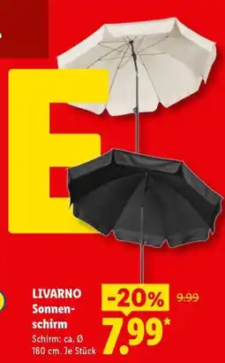 Lidl LIVARNO Sonnenschirm Angebot
