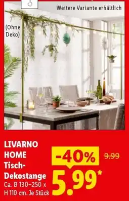 Lidl LIVARNO HOME Tisch-Dekostange Angebot