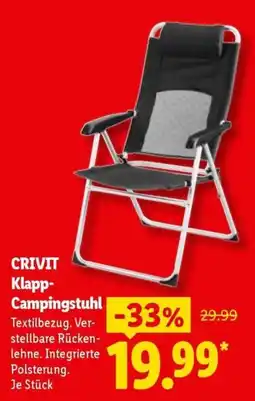 Lidl CRIVIT Klapp-Campingstuhl Angebot