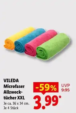 Lidl VILEDA Microfaser Allzwecktücher XXL Angebot