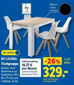 Lidl BY LIVING Tischgruppe Angebot