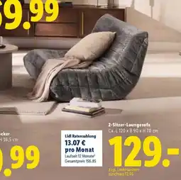 Lidl LIVARNO Indoor-Loungemöbel 2-Sitzer-Loungesofa Angebot