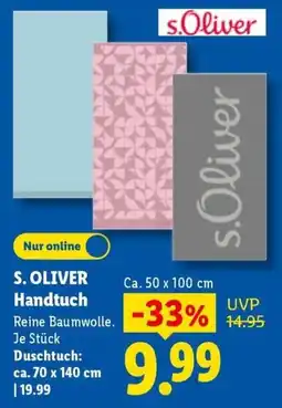 Lidl S. OLIVER Handtuch Angebot